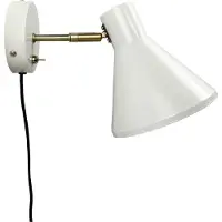 Dyberg Larsen Wandlampe , Sleep, Wit, Woonkamer, Metaal, Designer