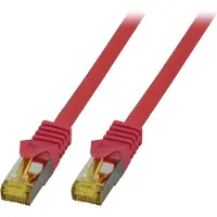 EFB Elektronik MK7001.20R RJ45 Patchkabel S/FTP,Cat.6A,LSZH,Cat.7 Rohk.,20m,rot