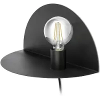 Faro 1006, oppervlaktemontage, 1 lamp, E27 fitting, IP20 beschermingsgraad, zwart