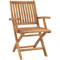 vidaXL Tuinstoelen 4 st inklapbaar massief teakhout