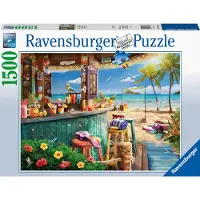 Ravensburger Beach Bar Breezes 1500 Stuk Puzzel voor Volwassenen | Unieke en Ontspannende Activiteit | Premium Kwaliteit | Duurzame Materialen