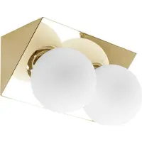 Toolight Gouden wandlamp - modern & tijdloos - 13 x 13 cm - sfeervolle verlichting