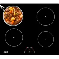 CIARRA VM4BIH-F - Inbouw Inductie Kookplaat 60 cm - 4 zones 9 standen Timers SensorTouch Bediening6000 W