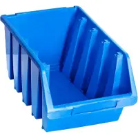 vidaXL Stapelbakken 14 st kunststof blauw