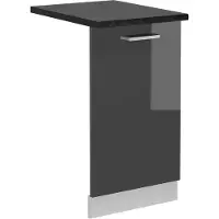 Vicco R-Line Vaatwasserfrontpaneel – 45 cm, WB Antraciet Antraciet Hoogglans