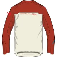 Endura - MT500 Burner Trikot Langarm - Fietsshirt L, wit/rood