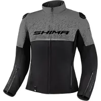 SHIMA Drift Dames Zwart Grijs Textiele Motorjas Maat XL