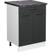 Vicco R-Line Keukenonderkast – 60 cm met lade, WB Antraciet Antraciet landhuis