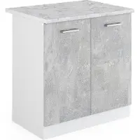 Vicco R-Line Wastafelkast – 80 cm, WB Marmer Beton