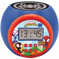 Spidey and his Amazing Friends Projectiewekker Spidey and his Amazing Friends met nachtlampje en timer in 3 kleuren