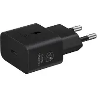 Samsung EP-T2510EBE + EP-DN980BBE USB-C 25W Reisoplader + USB-C Datakabel Zwart (OOB Bulk) (25 W), USB-lader, Zwart