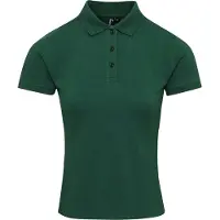 Premier Dames/Dames Coolchecker Plus Poloshirt (Fles groen)