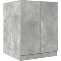 vidaXL Wasmachinekast 70,5x71,5x91,5 cm betongrijs