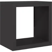 vidaXL Haardhoutrek 60x40x60 cm staal zwart