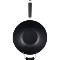 Ken Hom wokpan Excellence 35 cm RVS zwart