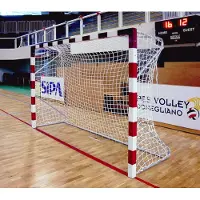 Powershot Handbaldoel wordt verzegeld in staal