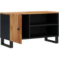 vidaXL Tv-meubel 80x33x46 cm massief acaciahout en bewerkt hout