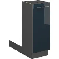 Vicco Fame-Line Keukeneiland – 30 cm zonder werkblad Donkerblauw hoogglans