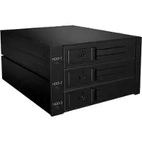 Icy Box Inbouwschachten (3.5"), Harddisk behuizing, Zwart