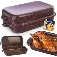 Orion Braadslede Geëmailleerd met Deksel Rechthoekige 2,9 l - Ovenschaal - Braadpan