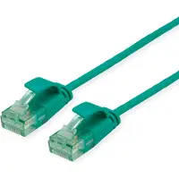 Roline RM UTP DataCenter Patchkabel Cat.6A (Klasse EA), extra dun, groen, 1,5 m