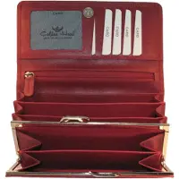 Golden Head Polo Portemonnee RFID Leer 17 cm rood