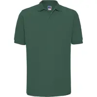 Russell athletic Russell Heren Ripple Collar & Manchet Poloshirt met korte mouwen (Fles groen)