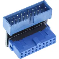 InLine USB 3.0-adapter intern, male / female, onderaan haaks