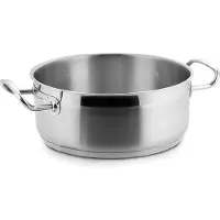 Lacor ECO CHEF 57032 kookpan, roestvrij staal, diameter 32 cm, geschikt voor inductiekookplaten