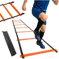 Gymtek Outtec Voetball Trainingsladder - Loopladder - Speedladder - Sportladder - Coördinatieladder - Agility Ladder - 8 Sporten - 4m