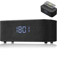 Explore Scientific Klok met Bluetooth-luidspreker/draadloze oplading