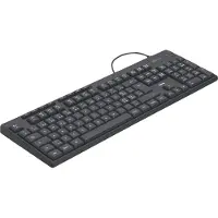 Hama 173052 Toetsenbord CK-200, DE Zwart (NL, Bedraad), Toetsenbord, Zwart