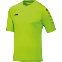 Jako Team SS Shirt Junior Lime Groen 152