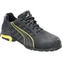 Puma Safety Sicherheitshalbschuh S3 AMSTERDAM Gr.45 schwarz/gelb, Nubukleder, Alukappe 642710-45 Veiligheidsschoenen S3 Schoenmaat (EU): 45 Zwart/geel 1 paar