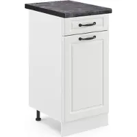 Vicco R-Line Keukenonderkast – 40 cm, WB Antraciet Wit Landhuis