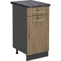 Vicco R-Line Keukenonderkast – 40 cm, WB Antraciet Artisanaal eiken