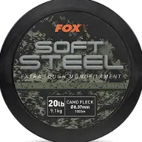 FOX Soft Steel Fleck Camo Mono - 1000 meter monofil draad, diameter/draagkracht: 0.37 mm / 9.1 kg / 20 lb