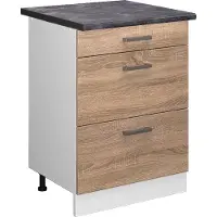 Vicco R-Line Keukenonderkast – 60 cm met laden, WB Antraciet Sonoma