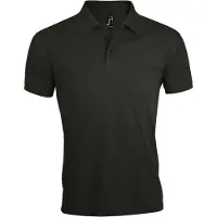 Sols Heren Prime Pique Poloshirt met korte mouwen (Donkergrijs)