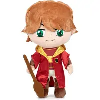 Play Ron Weasley - Quidditch Pluche Knuffel 30 cm - Speelgoed Knuffels - Knuffelpop voor Kinderen Jongens Meisjes - Ron, Hermione, Voldemort, Hagrid, Snape, Dumbledore, Dobby