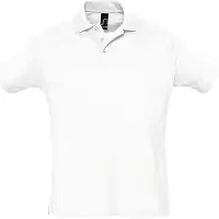 Sols Heren Zomer II Pique Poloshirt met korte mouwen (Wit)
