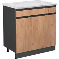 Vicco R-Line Keukenonderkast – 80 cm WB Marmer Krachtige eik goud