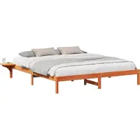 vidaXL Bedframe Wasbruin 180 x 200 cm Massief grenenhout