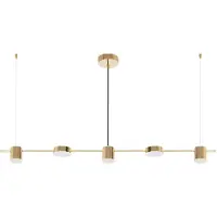 Toolight APP929-5CP Goud Led Hangende Plafondlamp
