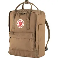 Fjällräven Rugzak 'Kanken' ecru / bruin / rood