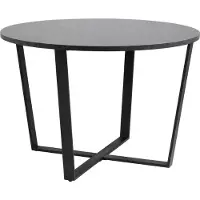 Ebuy24 Amst eetkamertafel marmer print zwart.