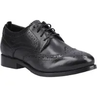Hush puppies Dames Natalia Leren Brogues (Zwart/Zwart)