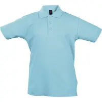 Sols Kinder Unisex Zomer II Pique Polo Shirt (Hemelsblauw)