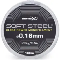 Matrix Soft Steel Ultra Power Monofilament 100m - Maat : 0.16mm