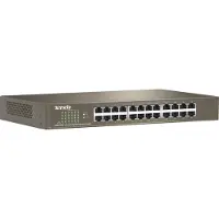 Tenda 24-poorts Gigabit Ethernet switch, onbeheerd, blauw